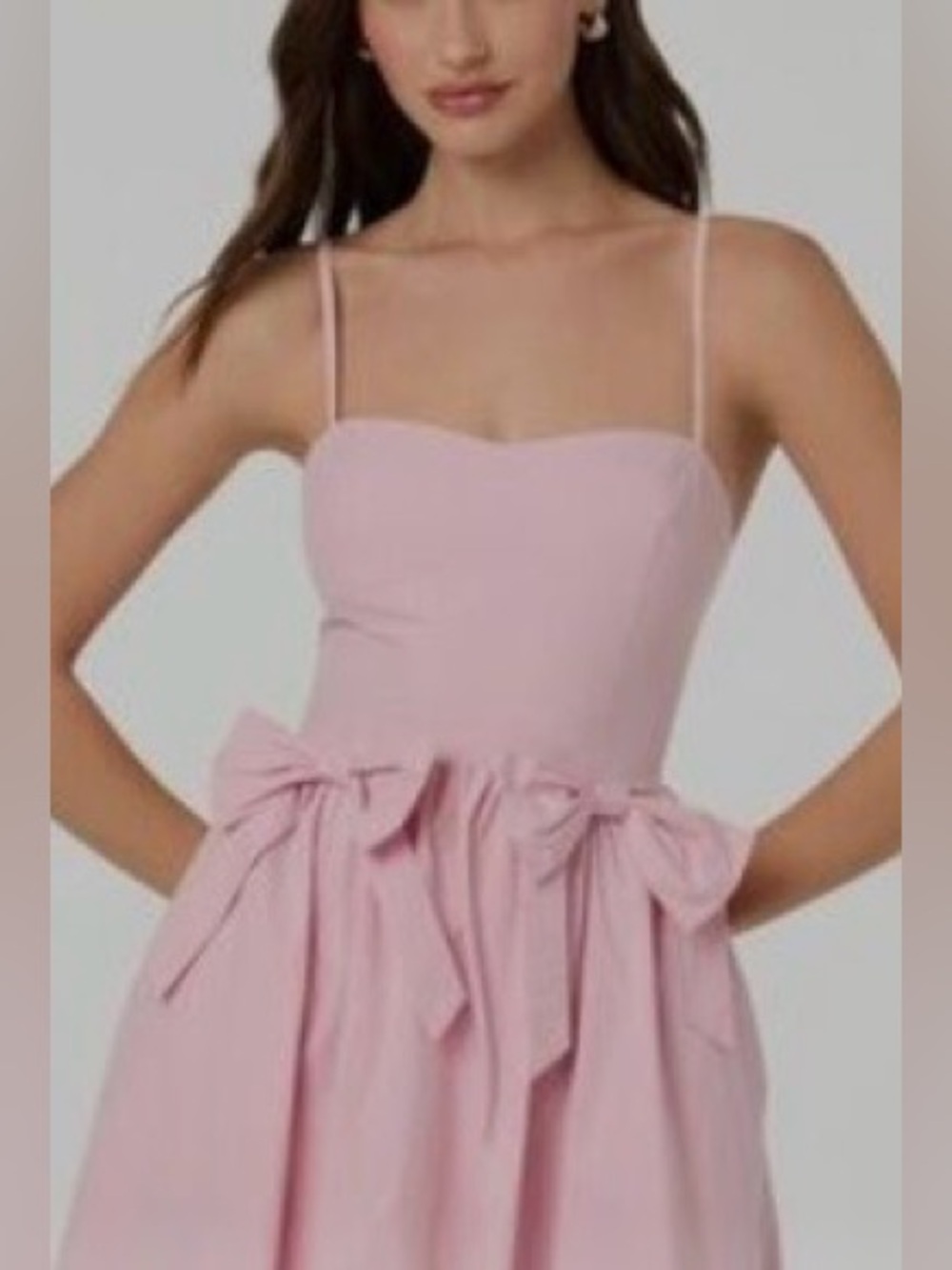 Astr the label pink bow dress